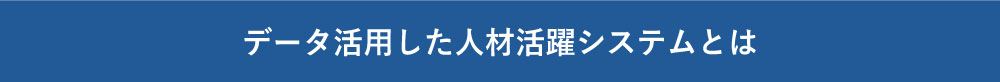 データ活用した人材活躍システムとは